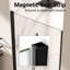 Porte de douche battante H 24 po x H 72 po Mortix avec panneau de douche en verre trempé transparent de 1/4 po et joint magnétique et conception étanche ARO-PT01MB2472-115834844
