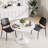 Modern Round 3 Piece Dining Room Table and Chairs Set-1077367355-1077367356-1077367347