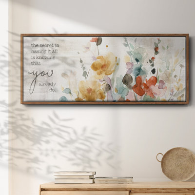Verset pleine floraison - Toile encadrée