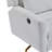 Power Recliner Chair Swivel,Boucle Upholstered 360° Swivel Recliner with gold 5 star base