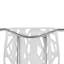 Ensemble de 4 chaises de loisirs style nid blanc, 54 x 54 x 82 cm