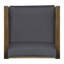 Ensemble de 2 chaises club, gris foncé