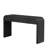 Modern Console Table with 2 Storage Drawers, Fluted Entryway Table with Rounded Silhouette for Hallway Living Room and Entryway (Black)