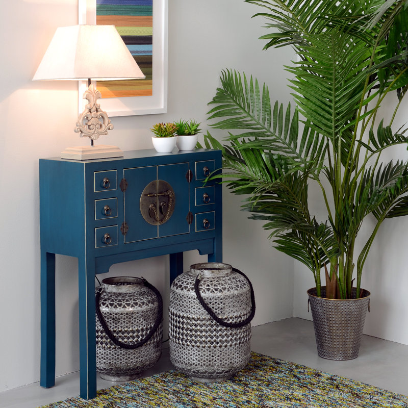 Kilwin 406.45cm Console Table, Blue
