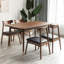Table de salle à manger rectangulaire brune pour salle à manger / cuisine-1253100207