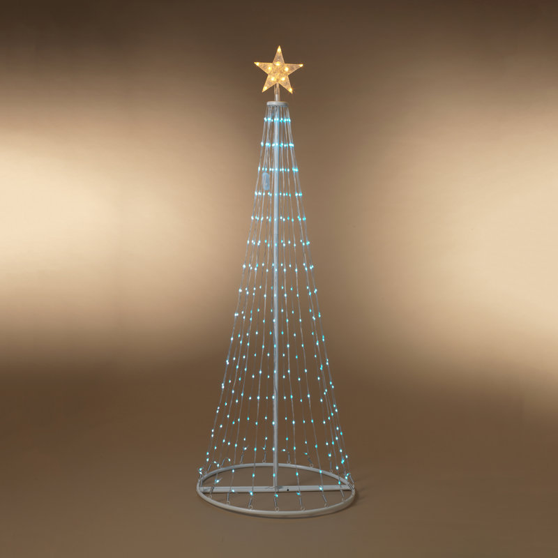 6 Ft. Color Changing Led Steel Framed Christmas Tree