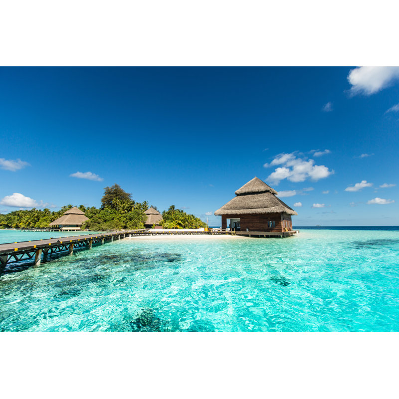 Beach Villas - Wrapped Canvas Print, 30cm H x 46cm W x 3.8cm D