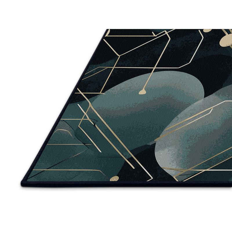 Radiant Burst Rug, Square 4'