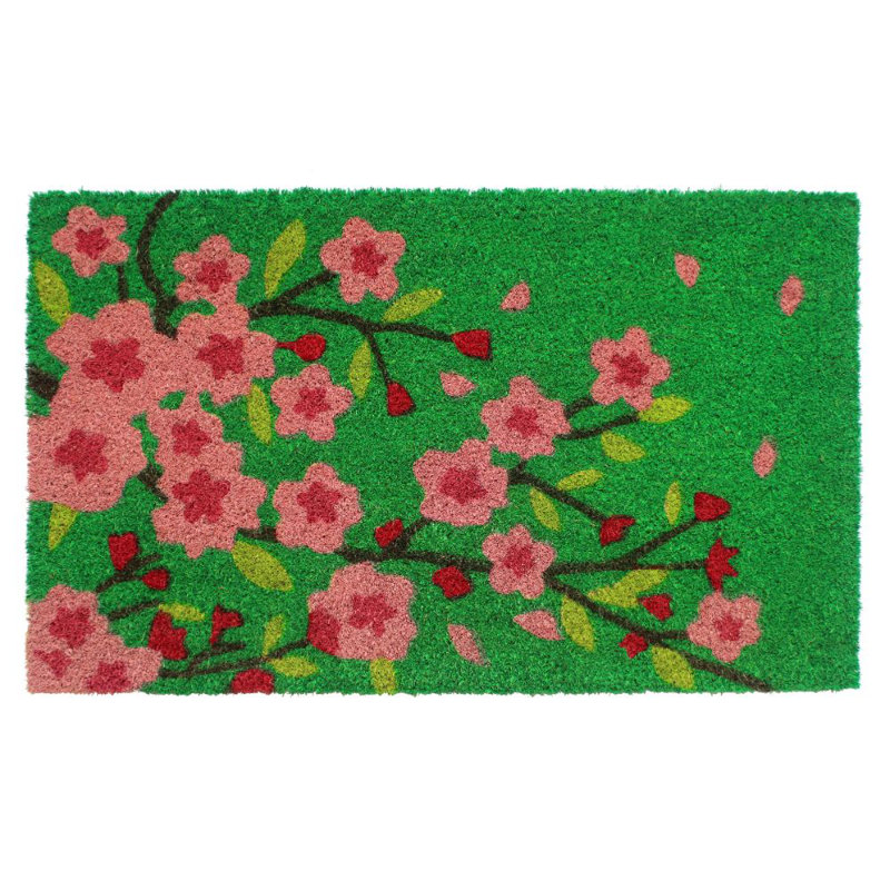 Non-Slip Floral Doormat