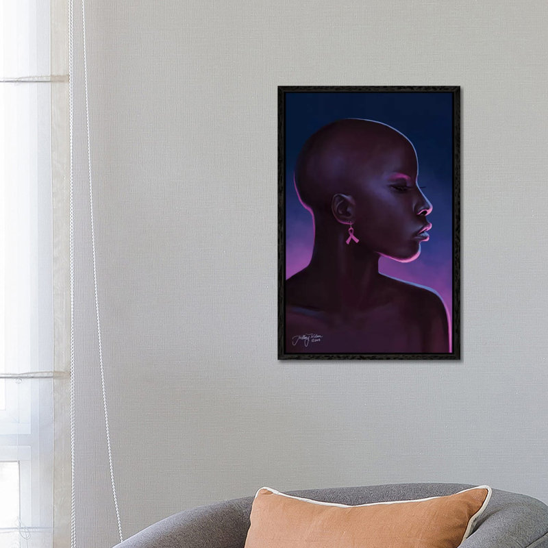 Fight 1 Piece Wall Art on Canvas, 66.04 cm H x 45.72 cm W, Black Framed