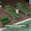 Coussins de chaise longue d'extérieur 80 po x 26 po x 4 po 4 pièces-1104616027