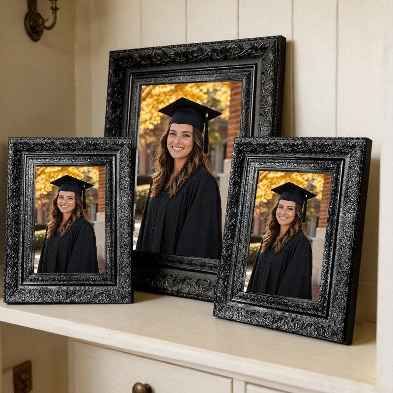 Cadre photo 3 PCS 5 "x 7" noir pour tablette de bureau