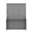 Grand lit escamotable moderne avec bureau intégré, lumières DEL et charge USB, lit mural peu encombrant, conception pliante intelligente-738061710