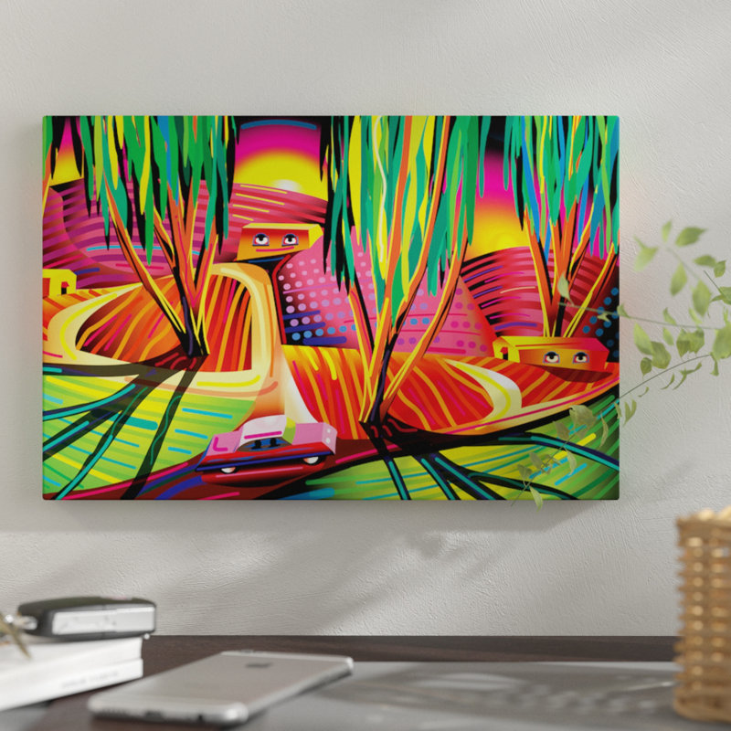 « van gogh congo », impression sur toile, H 8 po x l 12 po x P 0,75 po, Pas de tapis, Toile tendue