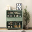 Armoire de rangement polyvalente en bois avec 4 portes et 2 tiroirs pour une organisation efficace et une esthétique moderne