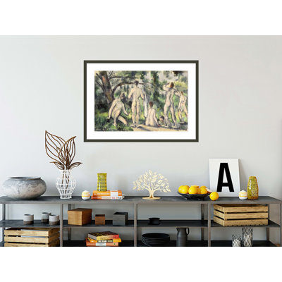 «Study of Bathers» par Paul Cézanne - Impression giclée sur cadre