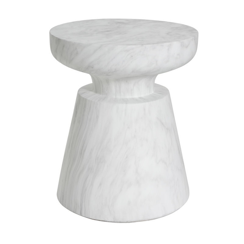 Table d'appoint d'extérieur en travertin Ponti (table incluse seulement)