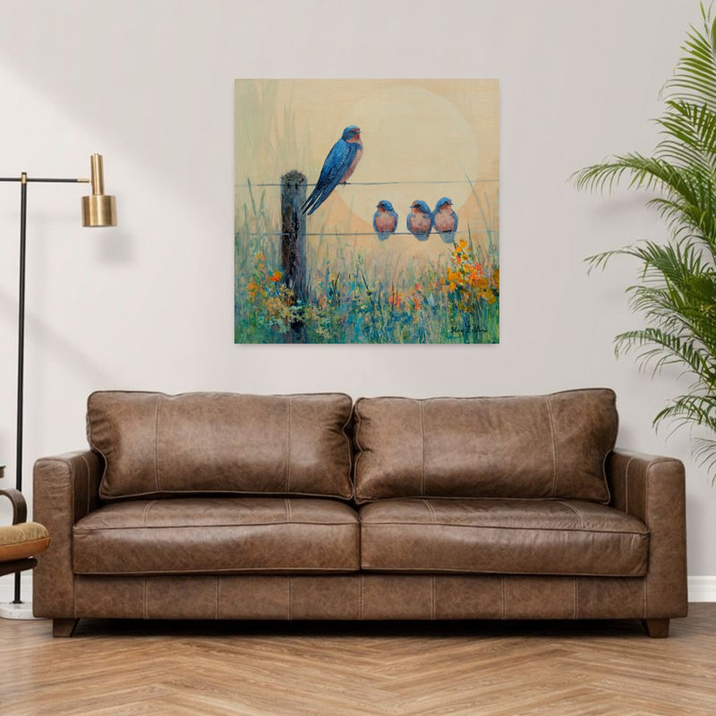 Art contemporain animal de la grange, H 36 po x l 36 po