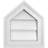 Peaked Top Surface Mount Signature Urethane Non-Functional Gable Vent 10/12 Pitch Primed Tan-101713499