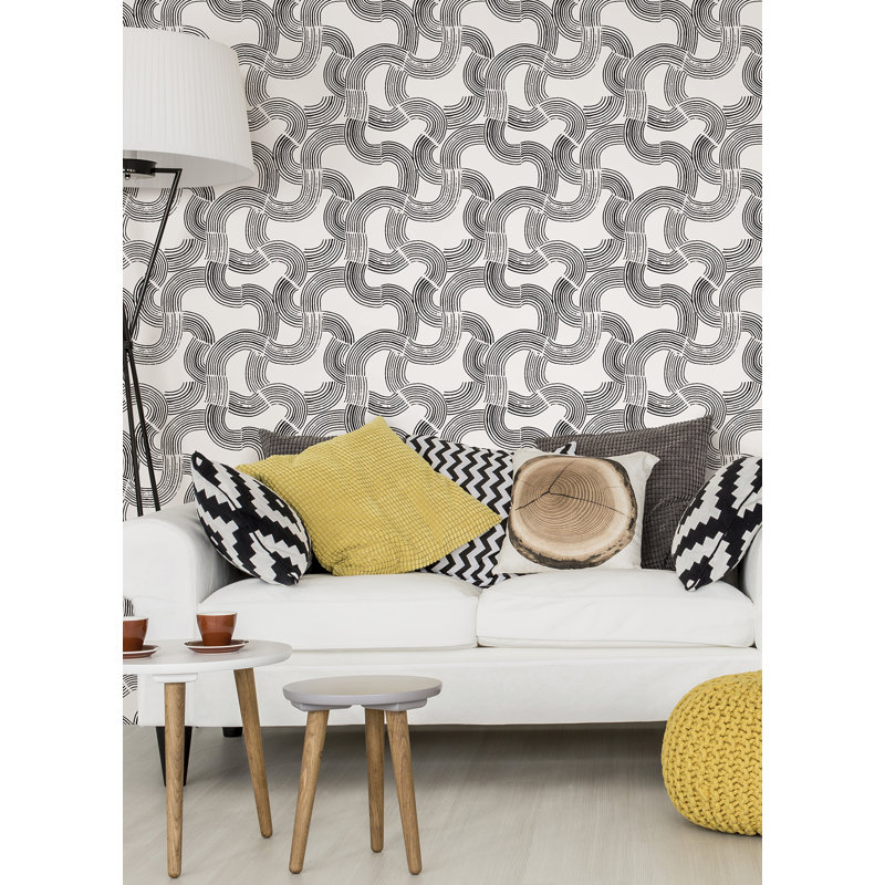 Rouleau de papier peint lisse L 18 po x l 20,5 po Diamond, Cobalt