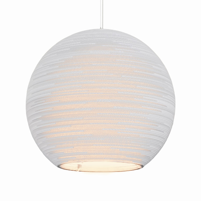 Luminaire suspendu Scraplights Arcturus blanc, Blanc, H 64 po x l 64 po x L 64 po