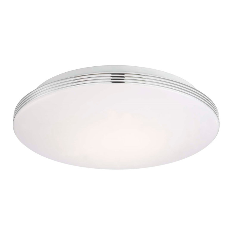 Plafonnier encastré 1 lumière à del à cercle 17 po simple Sharpe