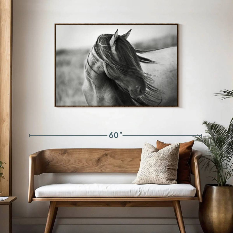 Fierce Grace, Cadre flottant noyer, 43 po x 29 po