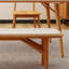 Table de salle à manger en bois de cerisier crème-108516501