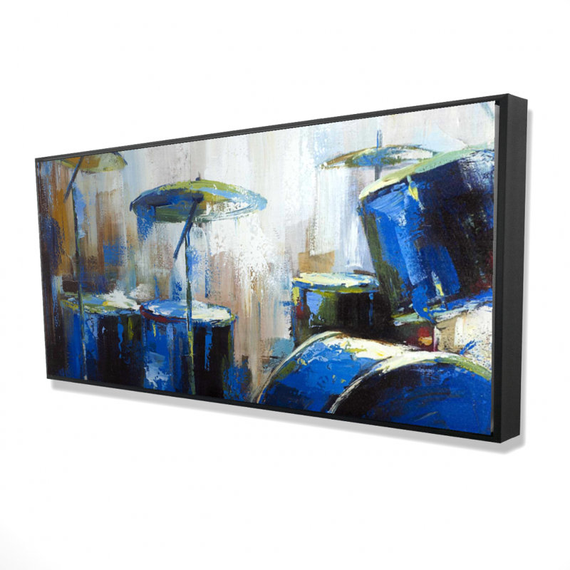 " Asbtract Drums ", 24" H x 48" W