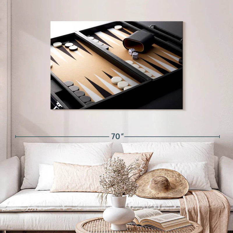 Senne Modern Backgammon, 30" H x 45" W