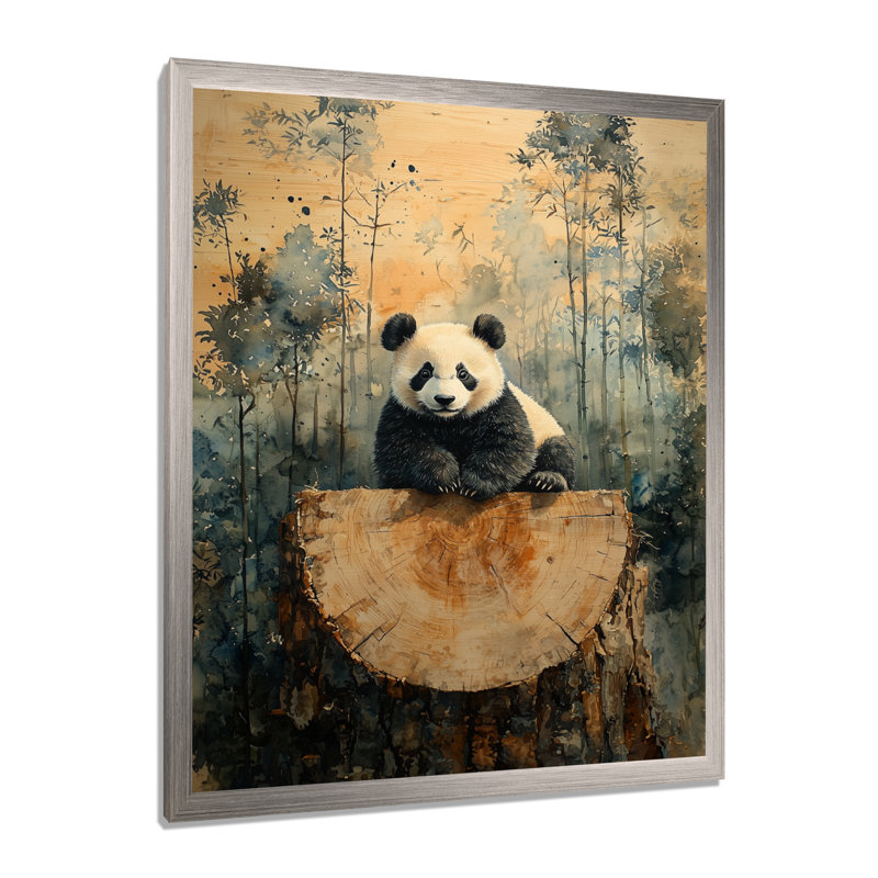 Gokul - animaux, art mural sur toile, Impression d'un seul cadre photo, Argent argent, H 32 po x l 24 po