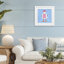 «Sassy Seagull Kinda Crabby», reproduction sous verre encadrée, design par Bex Morley Design