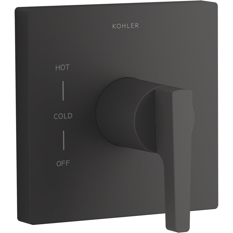 Honesty Rite-Temp(R) Valve Trim With Lever Handle, Matte Black