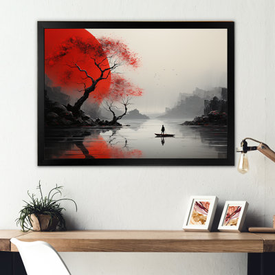 Art japonais sur toile japonais, "Silence Valley"
