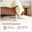 Structure de lit, lit plateforme rembourré moelleux avec tête de lit réglable en hauteur, structure robuste et lattes, conception silencieuse, compatible avec les matelas sans ressorts, facile à assembler-129862712-129862714