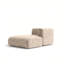 Beige Velvet Chaise Lounge