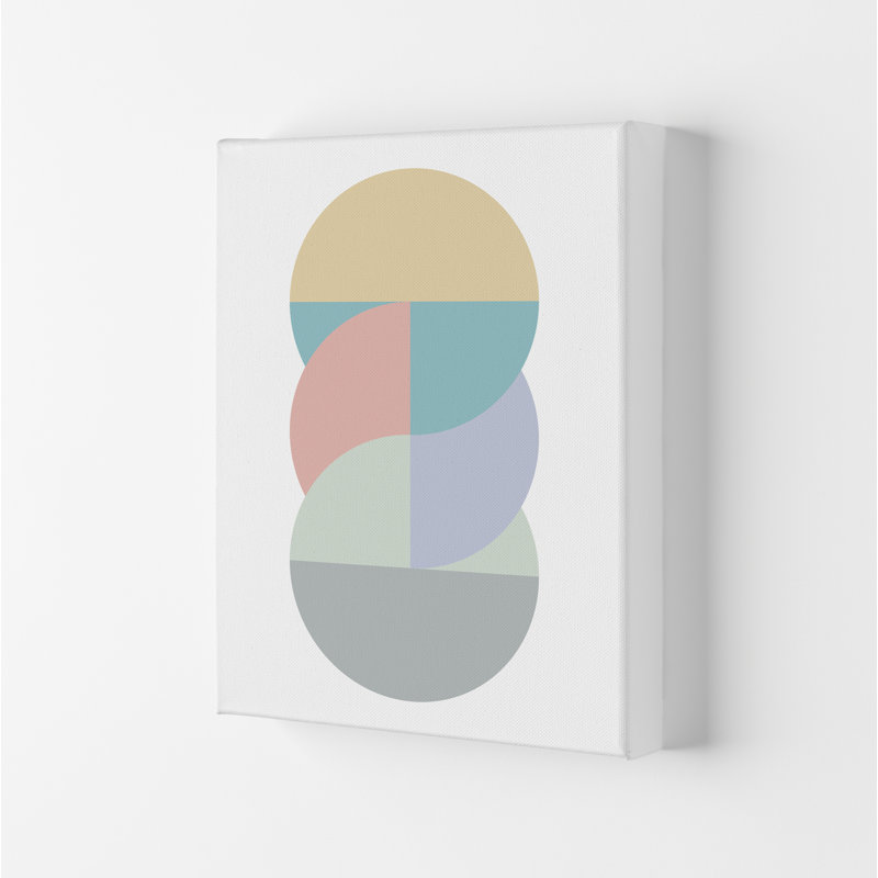 Abstract Pastel Nursery B 1 Piece Wall Art, 59.4cm H x 42cm W x 4cm D, No Frame