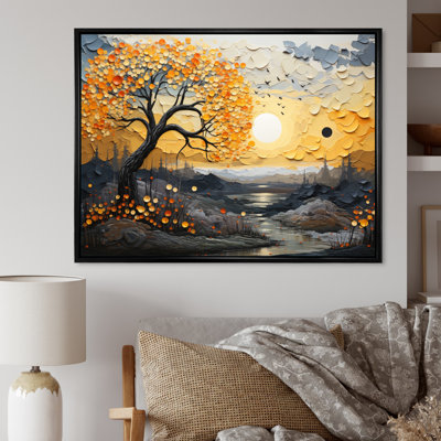 «Romantic Landscape Melting Hearts VI», reproduction sur toile