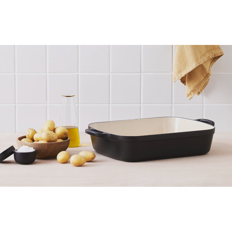 Le Creuset Signature Cast Iron Rectangular Roaster, 5.25Qt., Artichaut, Olive