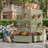 Outdoor Planter Box with Wheels-1908665722