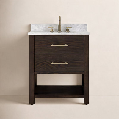 Keri 30" Carrara Marble Single Bathroom Vanity