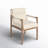 Arbella Upholstered Back Arm Chair in Beige/Natural-1157672184