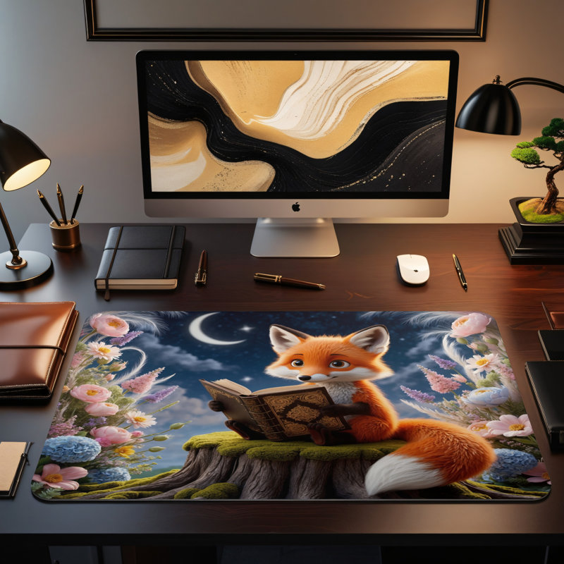 Polyester Desk Pad, 14.4x12.1