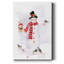 " Snowman And Chickadee Friends II " Painting Print-129732840