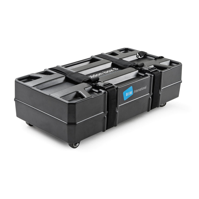Black ABS Plastic and Polypropylene Bicycle Shipping Case with Wheels