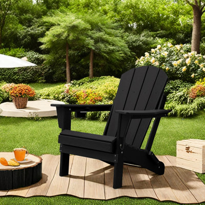 Chaise Adirondack pliante 1 pièce, chaise Adirondack ergonomique Hdpe