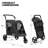 Folding 3 Wheel Pet Stroller, Foldable Dog Jogger Stroller with Adjustable Handlebar and Mesh Window-93284059