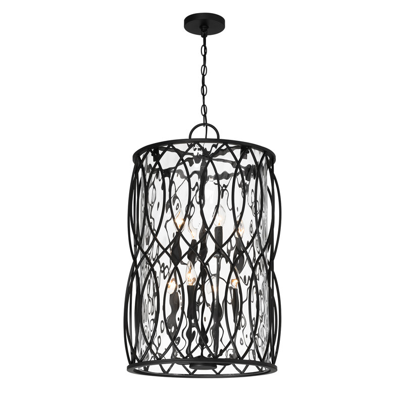 Snowden 8-Light Pendant in Matte Black, Matte Black
