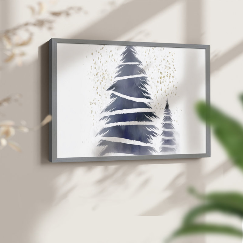 Art de Noël - DCCXCIV - Reproduction encadrée - Restickable, H 16 po x l 20 po, Gris