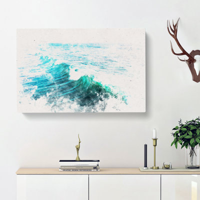 La Jolla in San Diego Watercolour - Wrapped Canvas